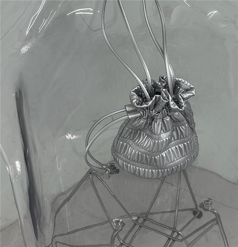 NOMORE Korean Designer Ruched Minimalist Versatile Handbag - Image 2