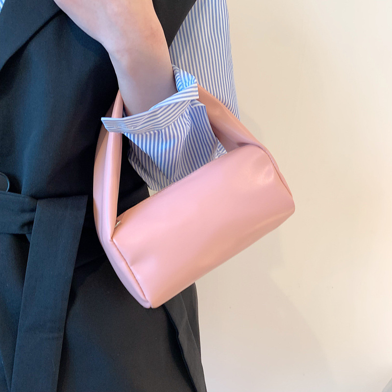 New Korean Style Women's Handbag Ins Fashion Simple Trendy Soft Leather Small Square Bag - Image 2