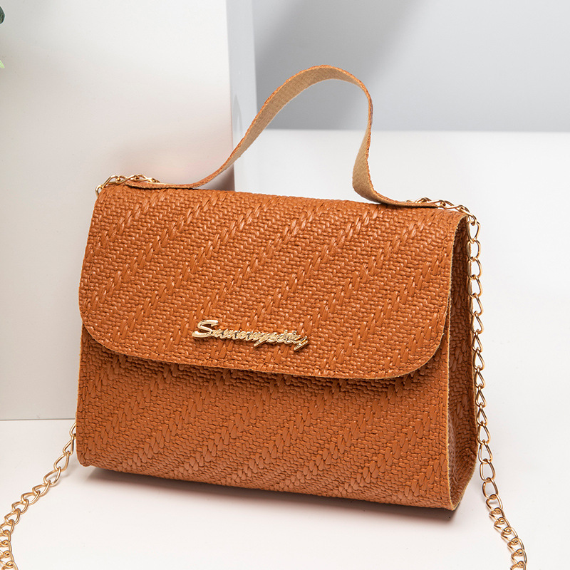 Women's Casual Square Handbag with Embossed Chain Strap 2024 New - Image 2