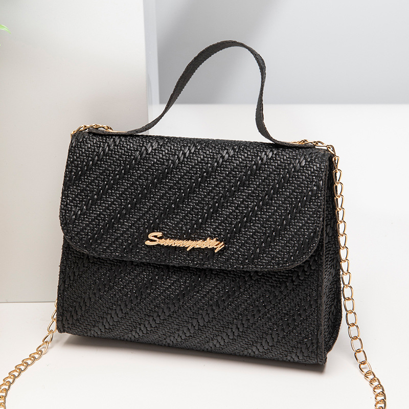 Women's Casual Square Handbag with Embossed Chain Strap 2024 New - Image 3