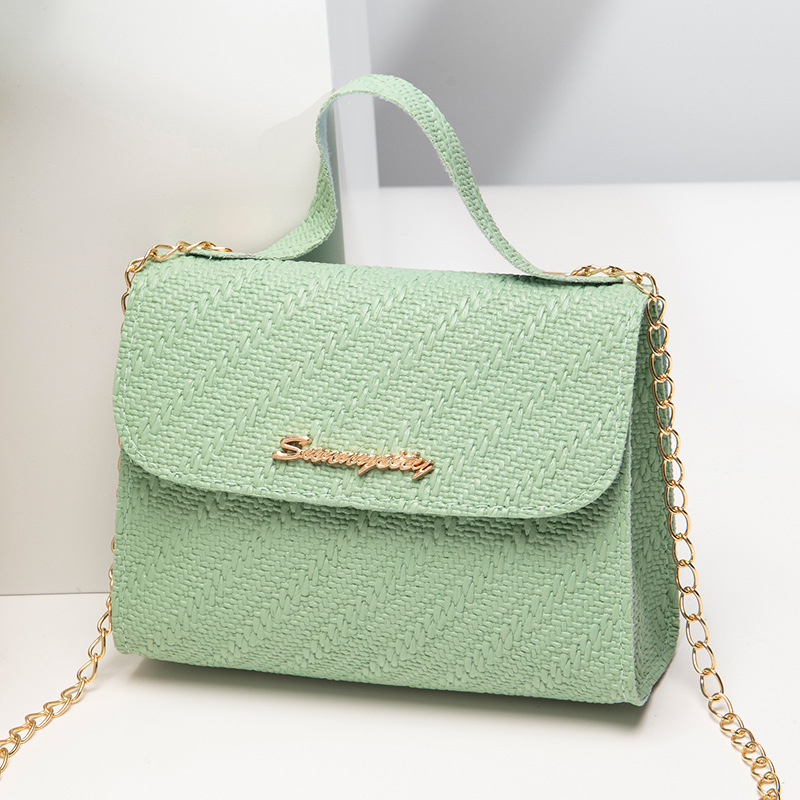 Women's Casual Square Handbag with Embossed Chain Strap 2024 New - Image 4