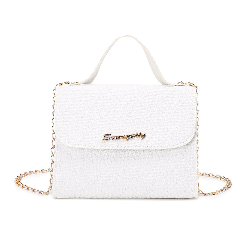 Women's Casual Square Handbag with Embossed Chain Strap 2024 New - Image 5