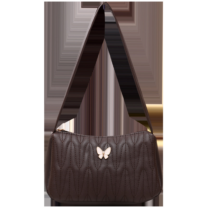 Small Floral Underarm Shoulder Bag Women's Mini Square Handbag - Image 3