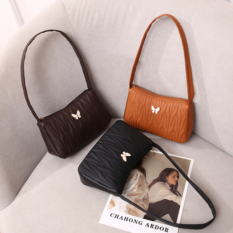 Small Floral Underarm Shoulder Bag Women's Mini Square Handbag - Image 4