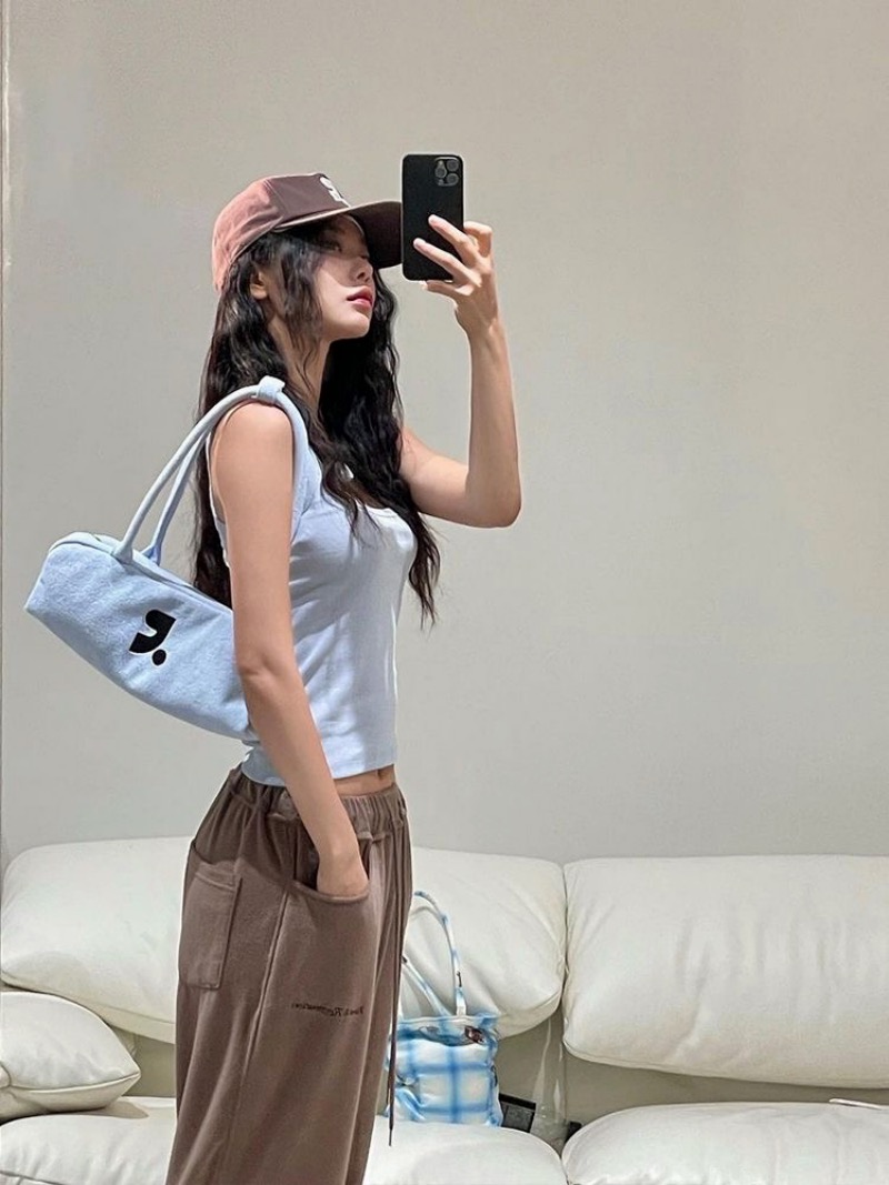 Nomore Embroidered Casual Handbag - Cotton Everyday Tote - Image 3