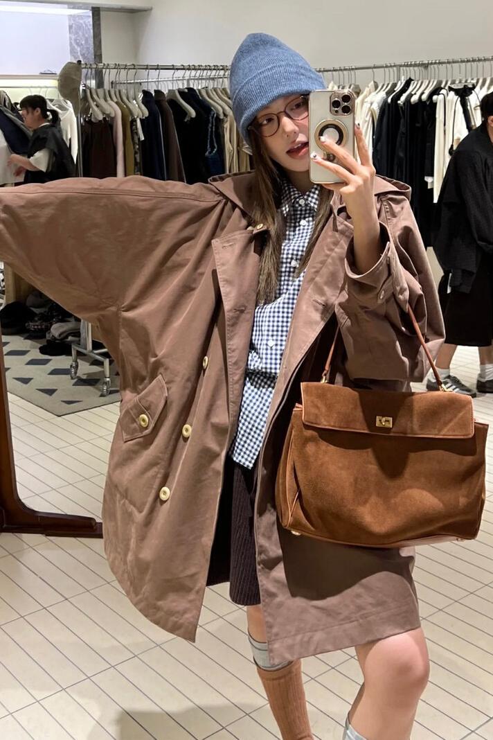 MBH Large Capacity Leather Tote Shoulder Bag with Strap for Fall Winter Commute - Image 5