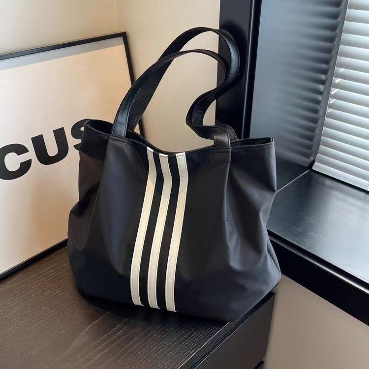 2024 Korean Lazy Style Large Capacity Canvas Bag Women's New Fashion Handbag Student Class Commute Tote Bag - Image 3