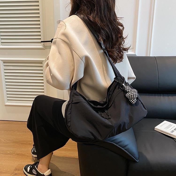 New Fashion Casual Large Capacity Travel Bag Simple Versatile Korean Style Crossbody Sports Yoga Fitness Tote Bag