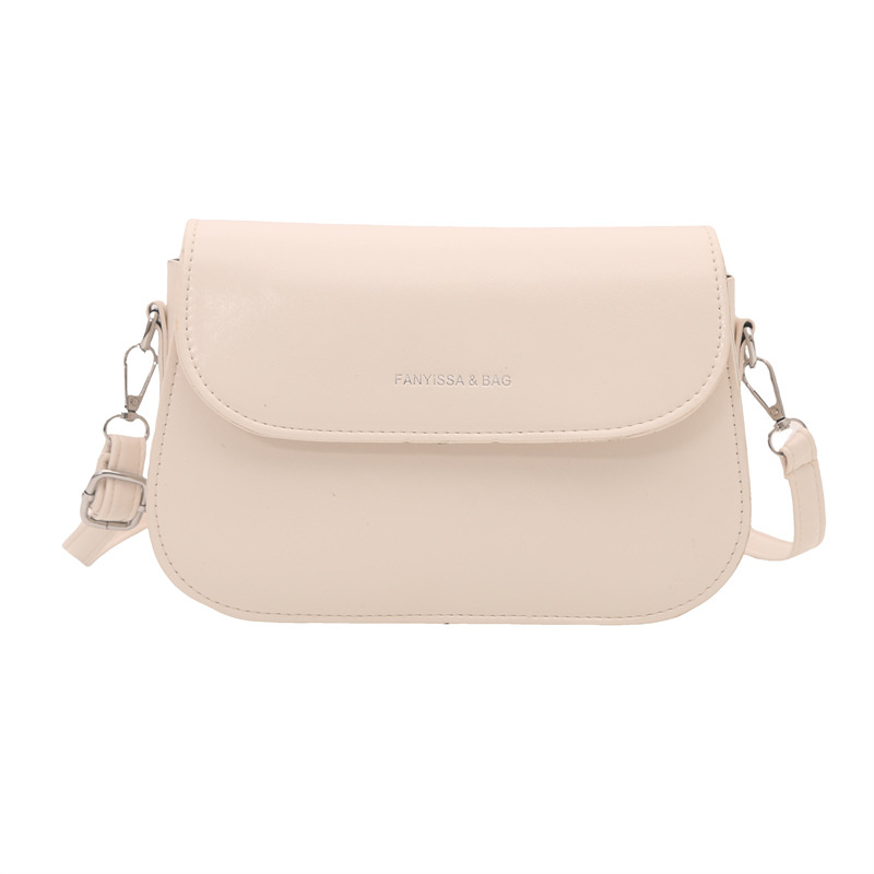 MZ Women's Small Square Saddle Crossbody Bag 2025 Korean Style Solid PU - Image 5